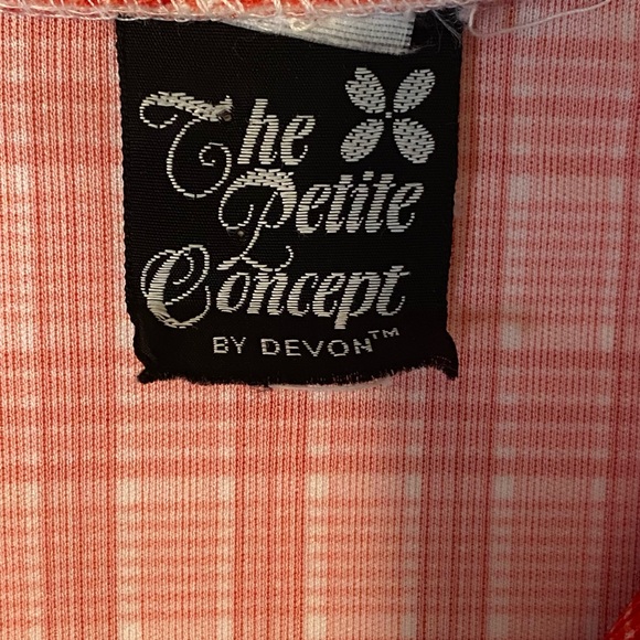 Vintage Union Made USA The Petite Concept By Devon Women's Blouse Plaid Shirt - Picture 10 of 10